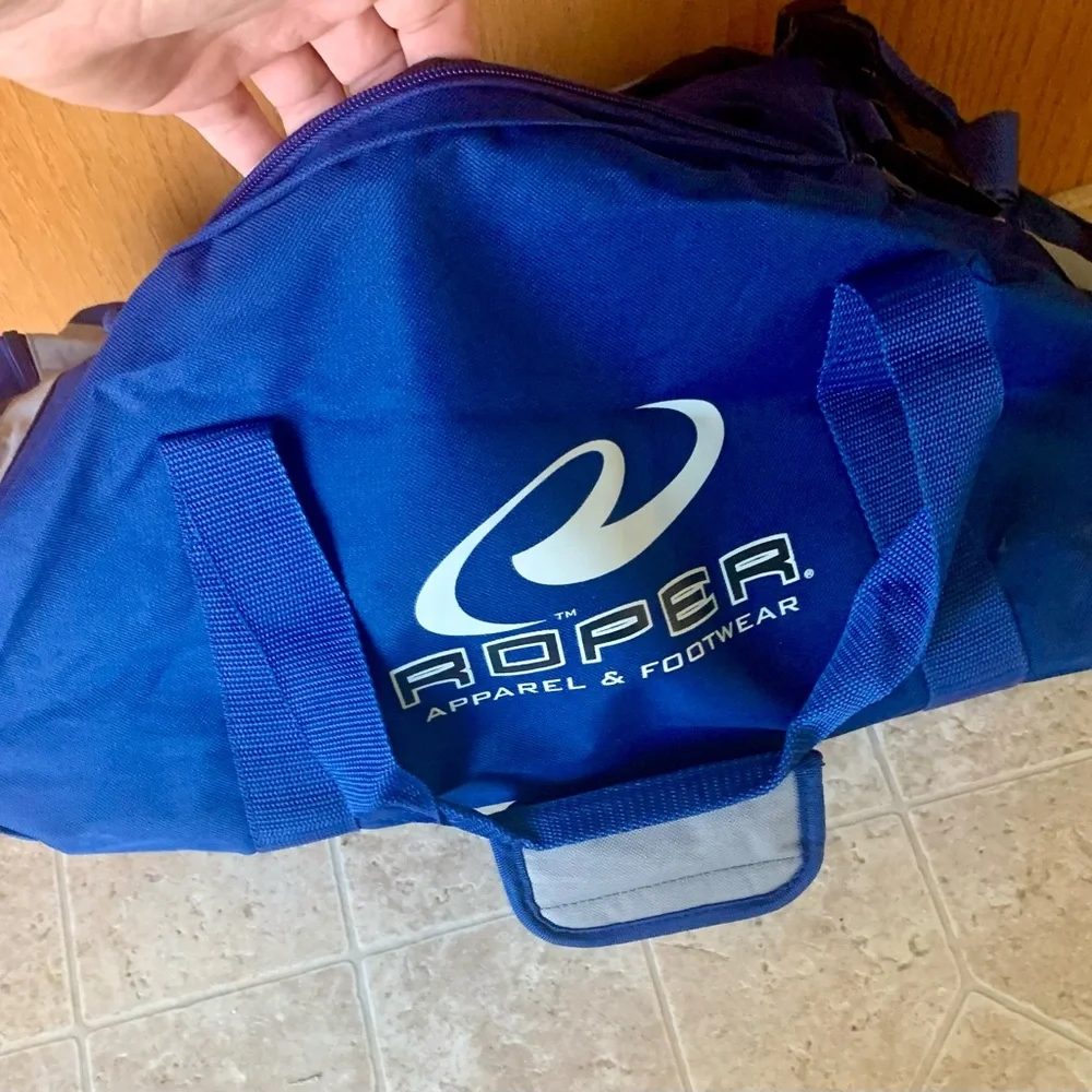 Roper Blue and Gray Men's Bag